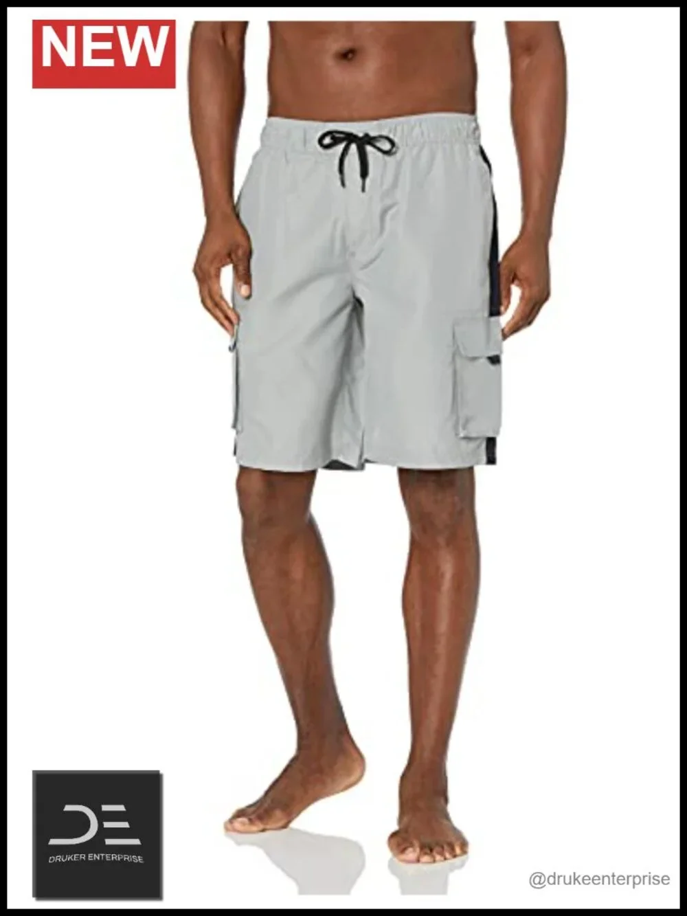 Men's Swim Trunks Quick Dry with Cargo Pockets